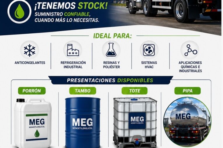 Monoetilenglicol disponibilidad inmediata
